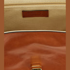 Brown Calfskin Shoulder Bag