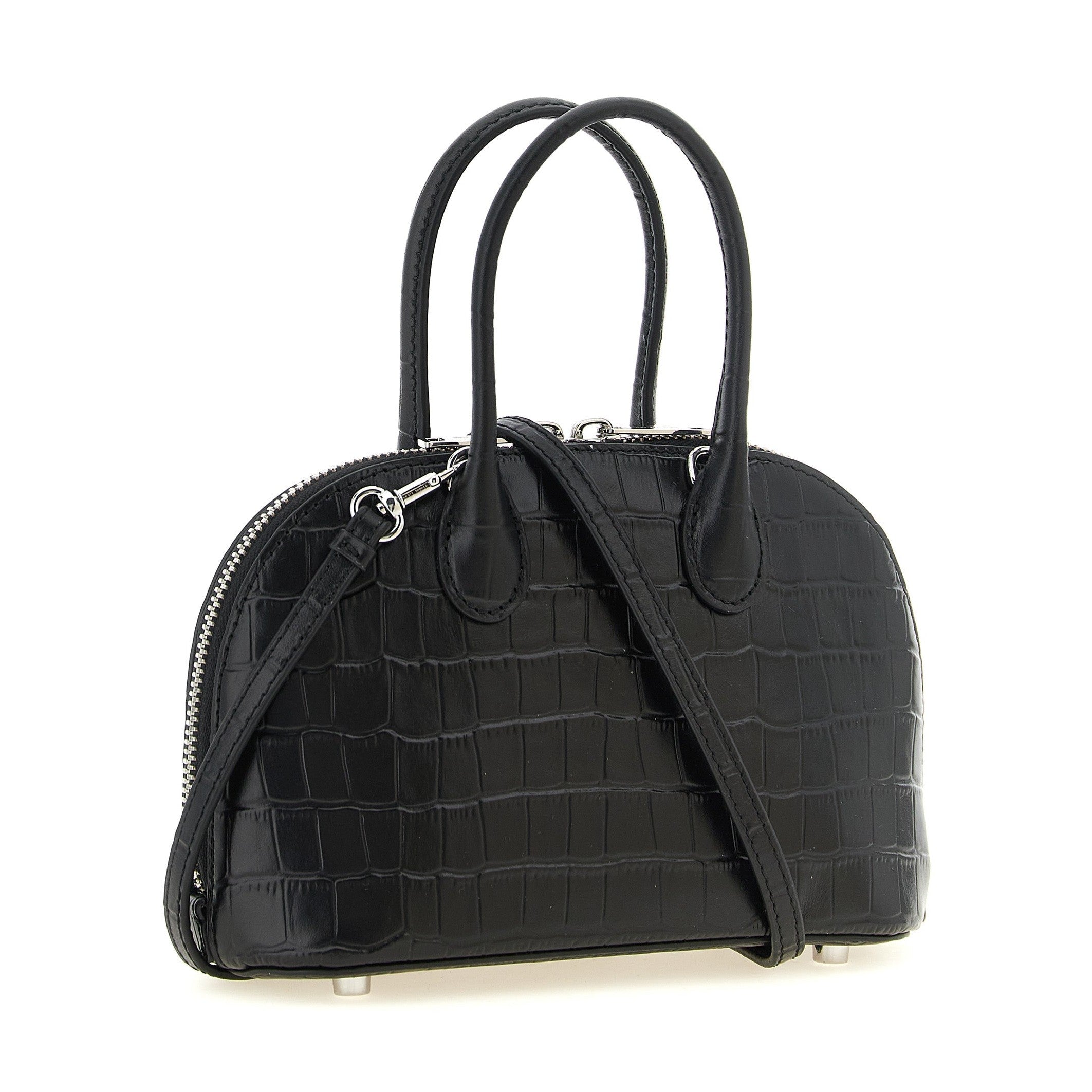 Black Cowhide Handbag