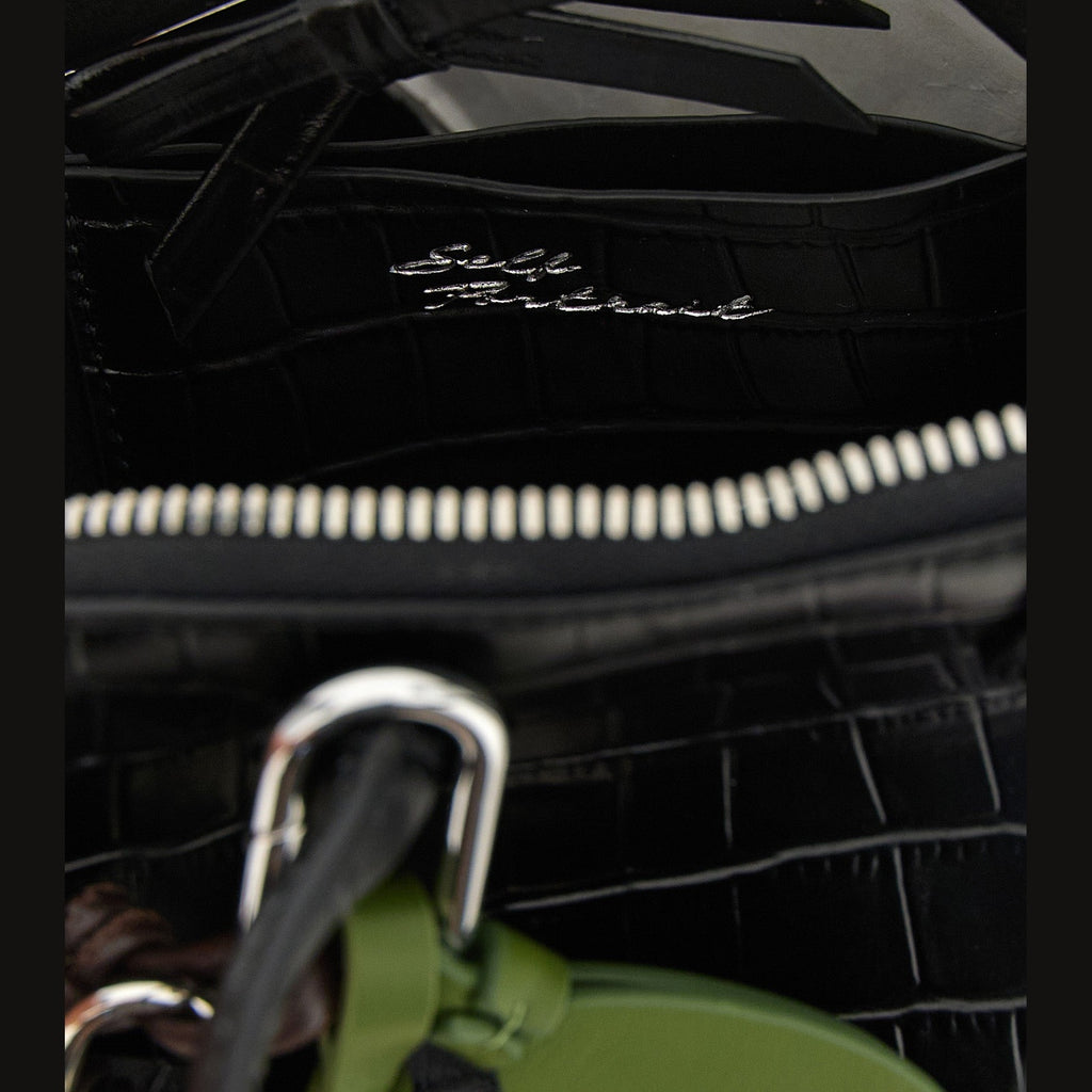 Black Cowhide Handbag