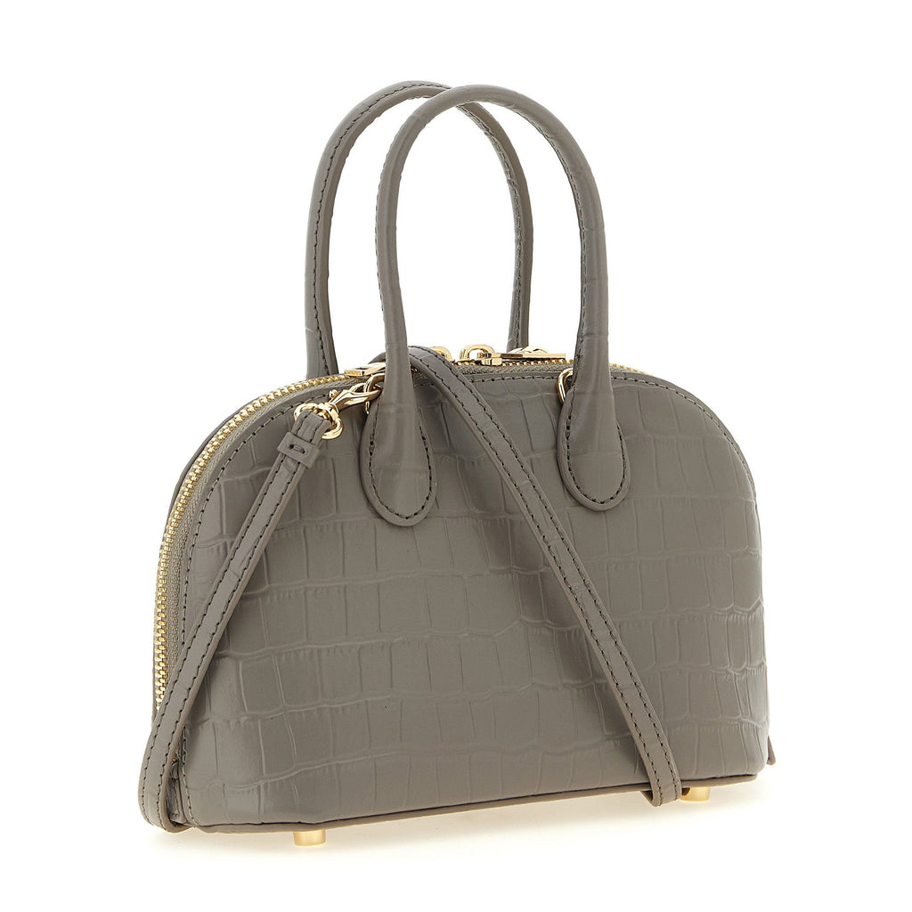 Gray Cowhide Handbag