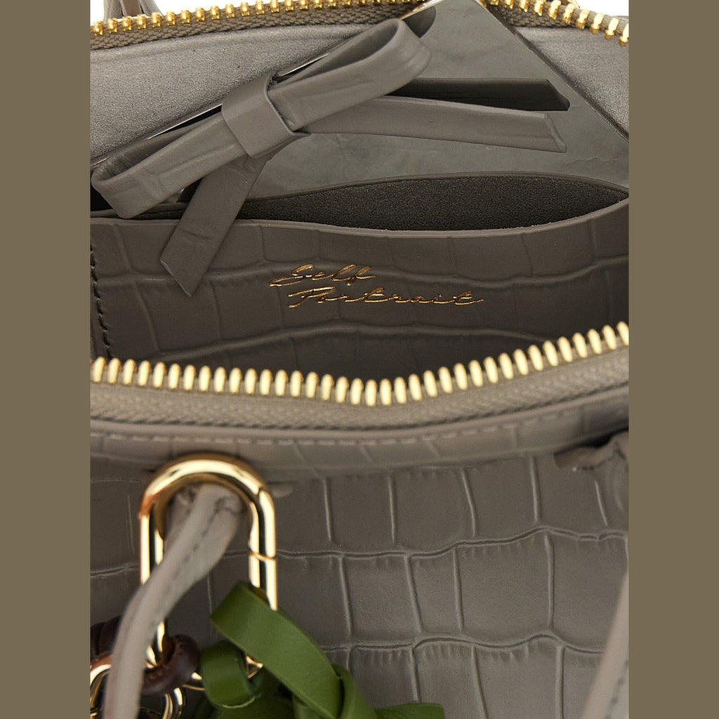 Gray Cowhide Handbag