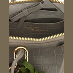 Gray Cowhide Handbag