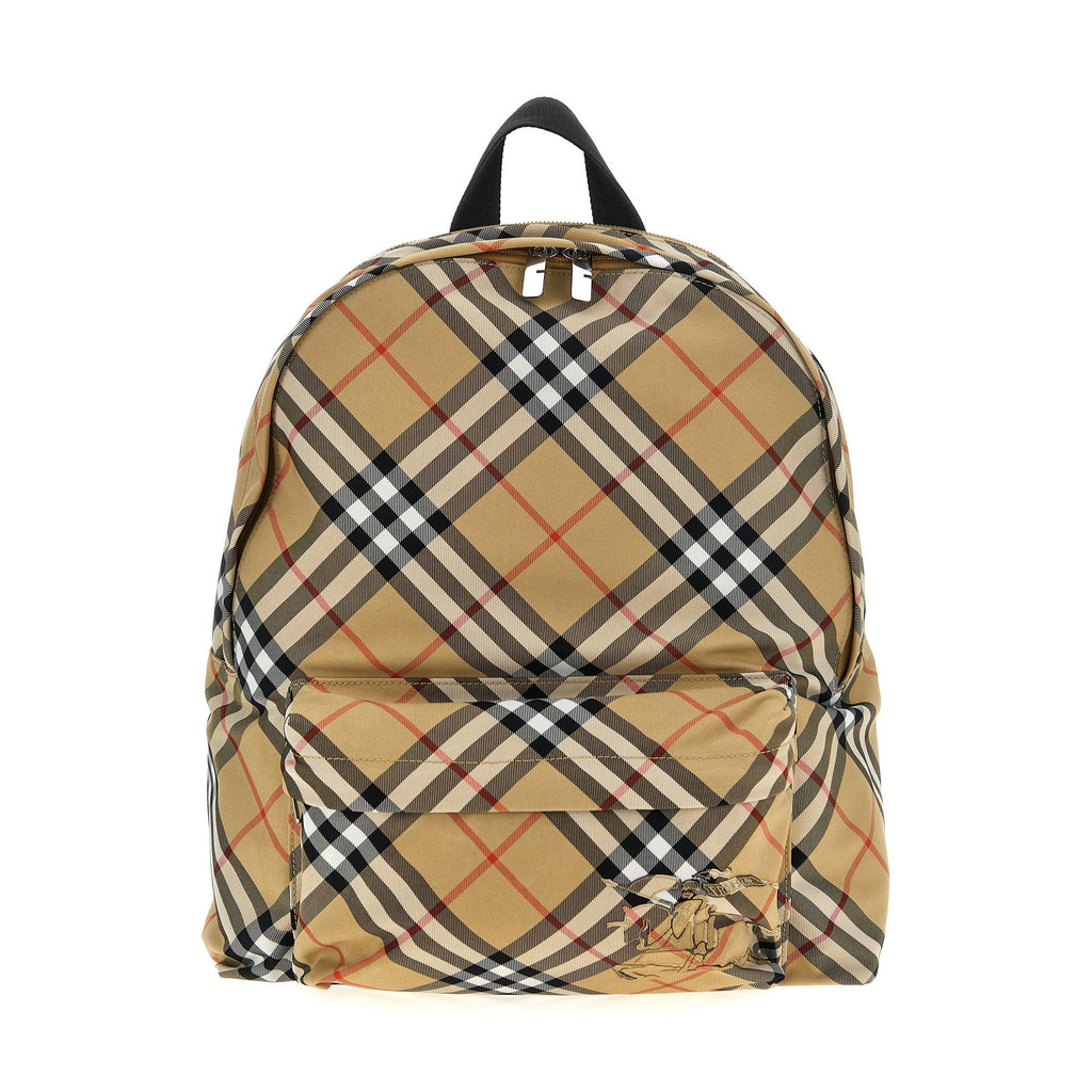 Beige Polyester Backpack