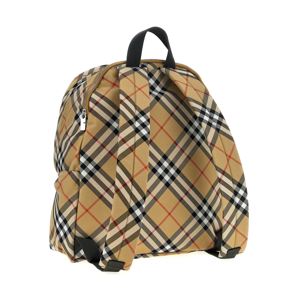 Beige Polyester Backpack