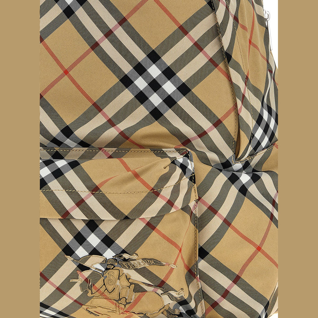 Beige Polyester Backpack