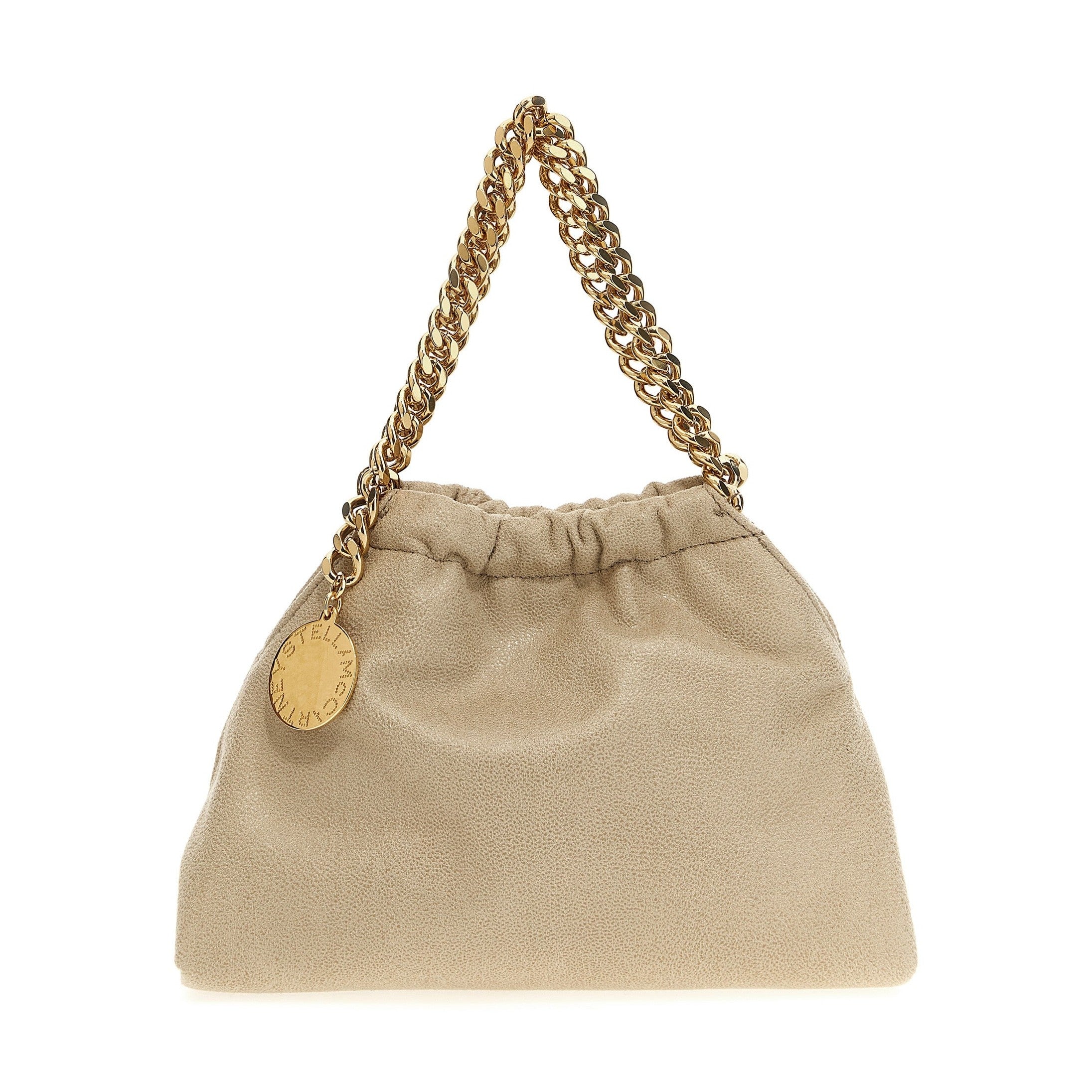 Beige Polyester Crossbody Bag