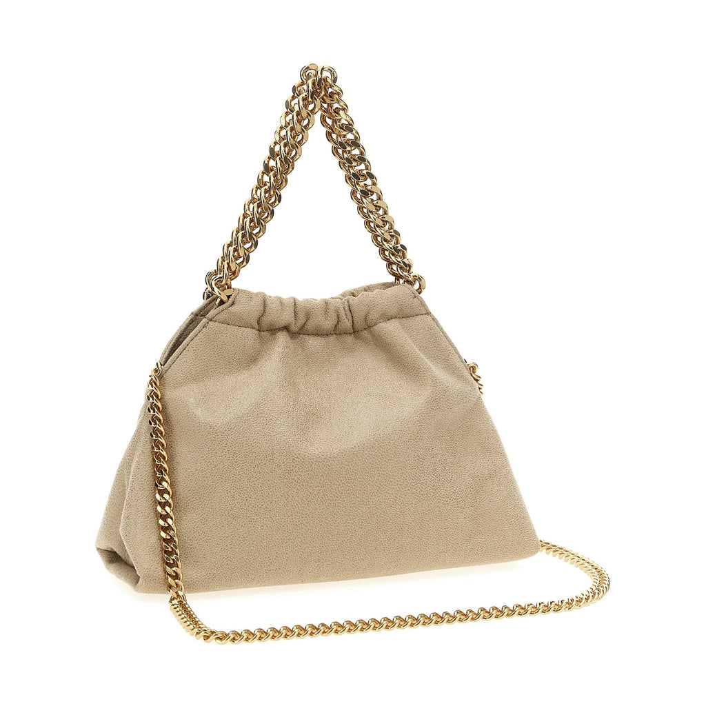 Beige Polyester Crossbody Bag