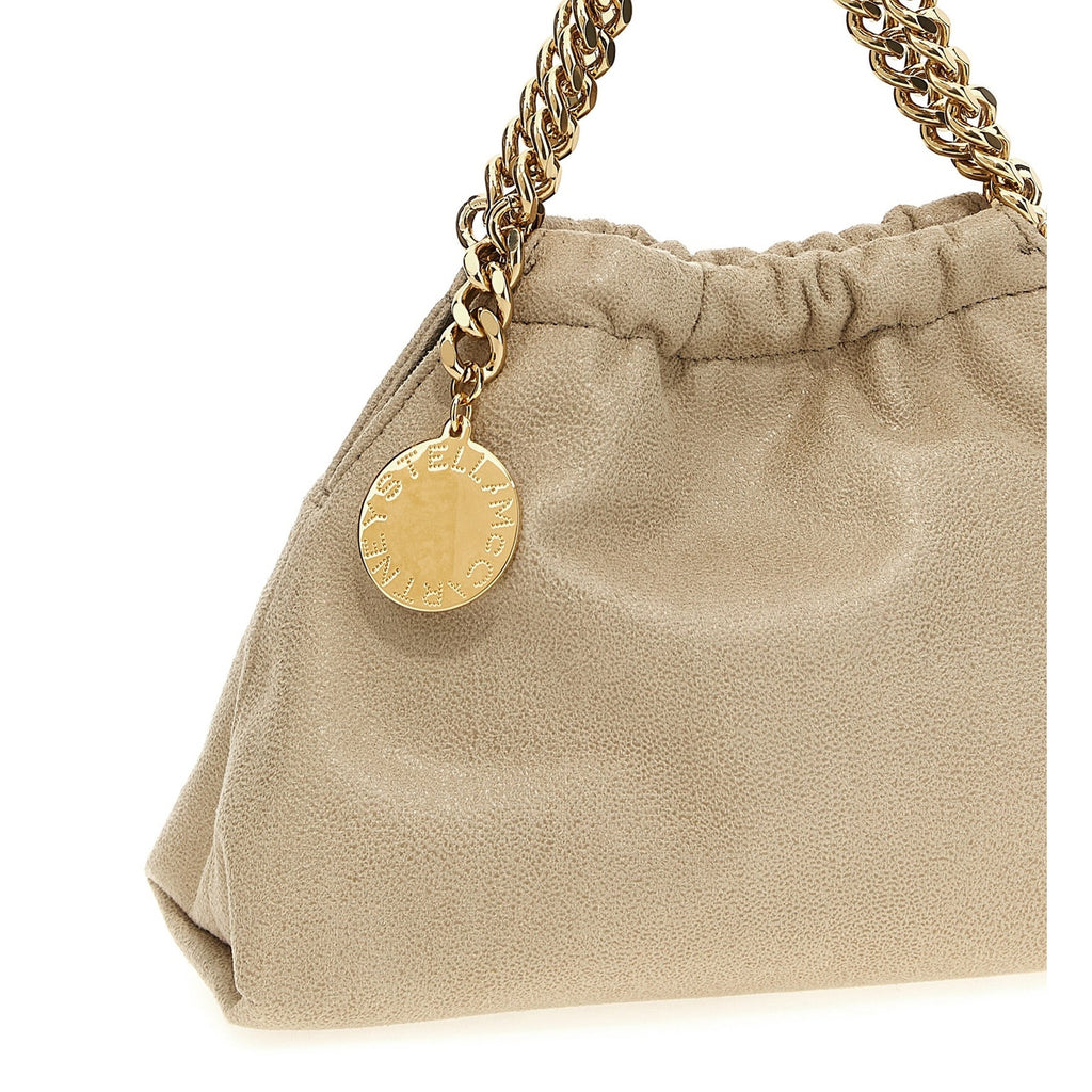 Beige Polyester Crossbody Bag