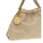 Beige Polyester Crossbody Bag