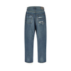 Blue Cotton Relaxed Fit Jeans
