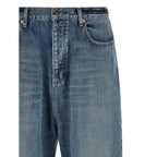 Blue Cotton Relaxed Fit Jeans