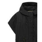 Black Polyamide Sleeveless Jacket