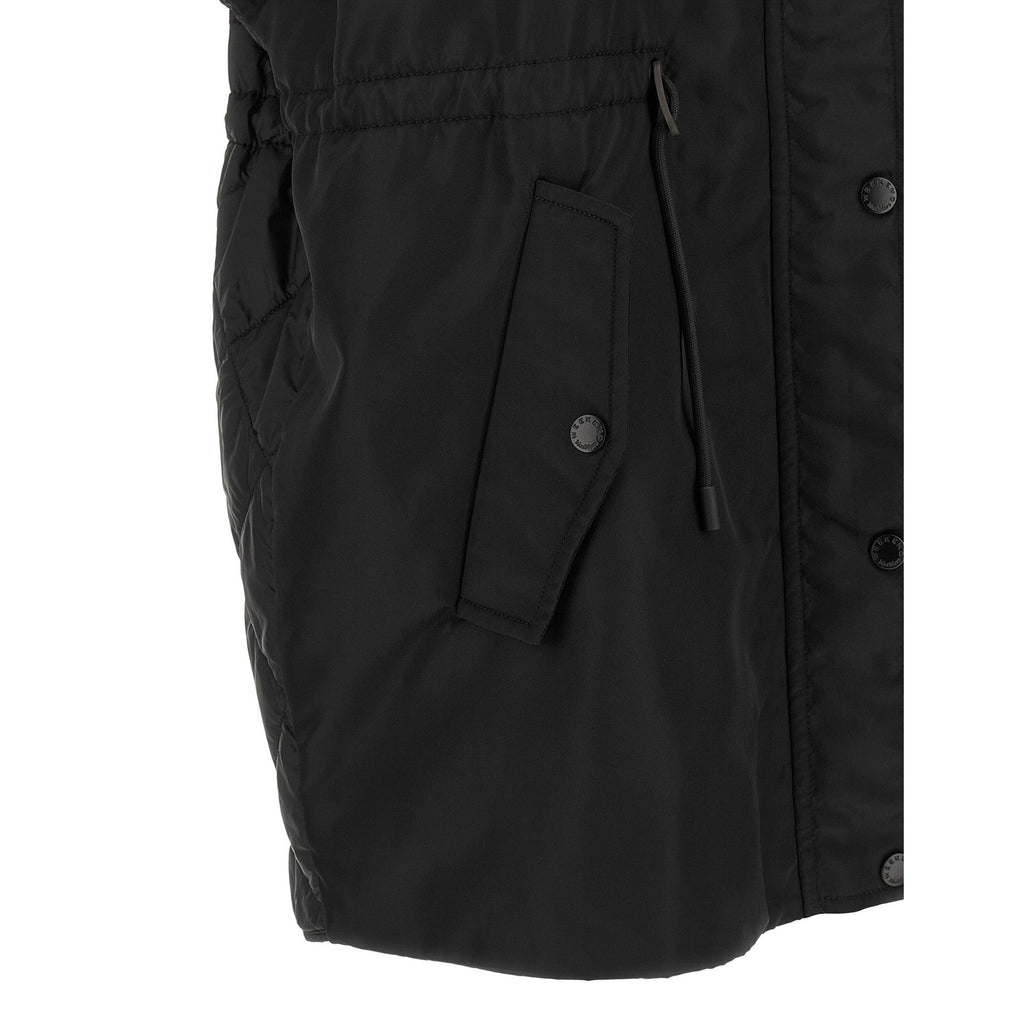 Black Polyamide Sleeveless Jacket