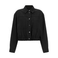 Black Wool Full-Length Jacket