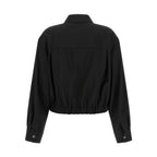 Black Wool Full-Length Jacket