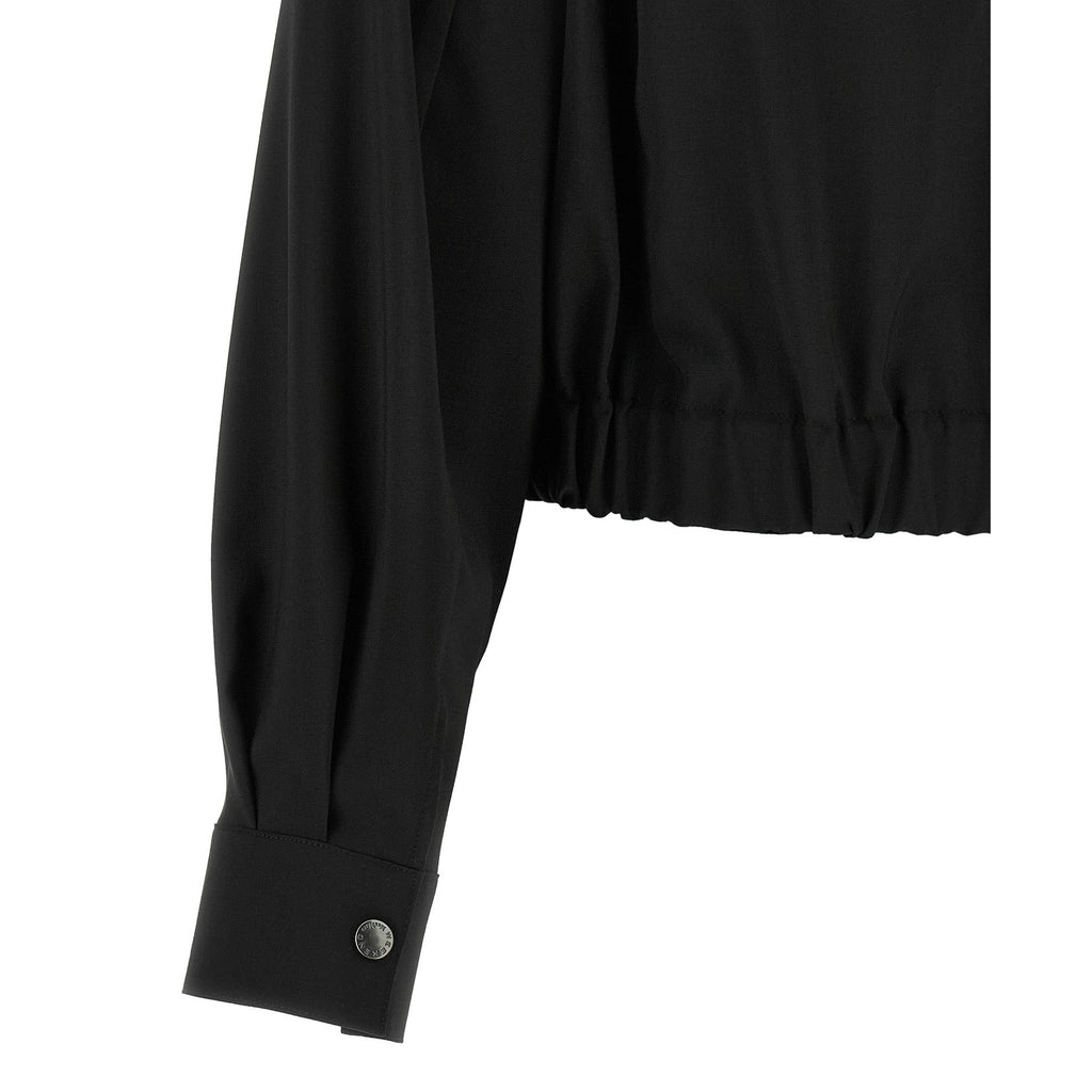 Black Wool Full-Length Jacket