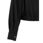 Black Wool Full-Length Jacket