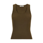 Bicolor Viscose Sleeveles T-Shirt