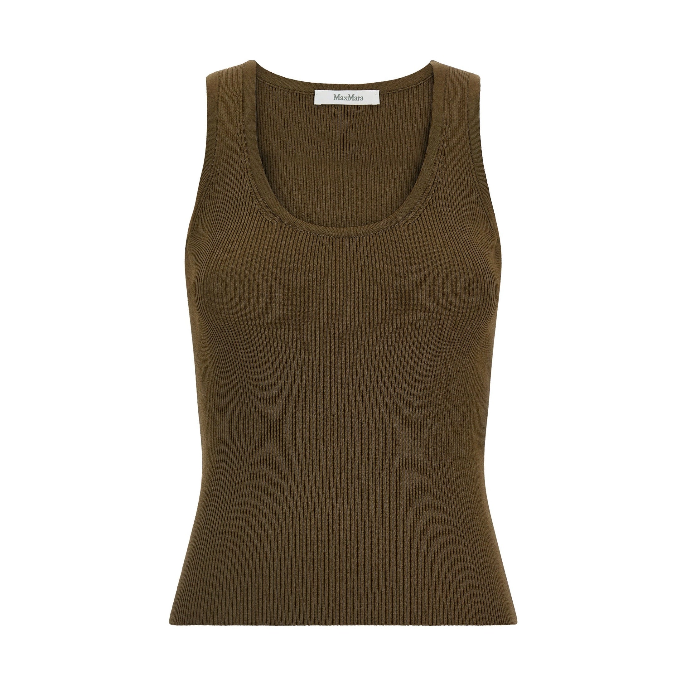 Bicolor Viscose Sleeveles T-Shirt