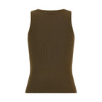 Bicolor Viscose Sleeveles T-Shirt