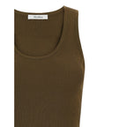 Bicolor Viscose Sleeveles T-Shirt