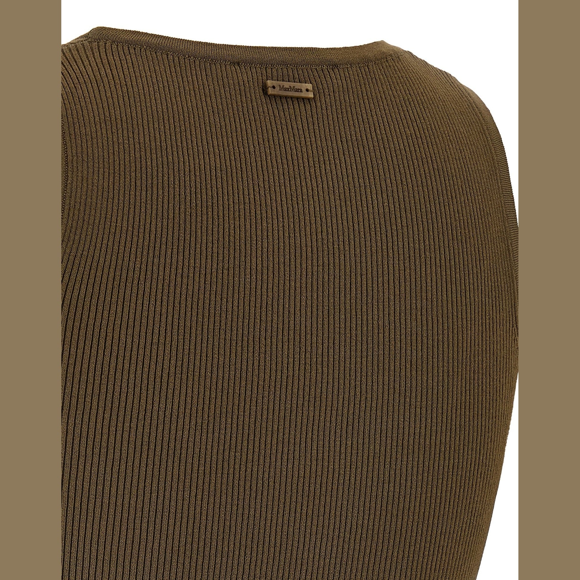 Bicolor Viscose Sleeveles T-Shirt