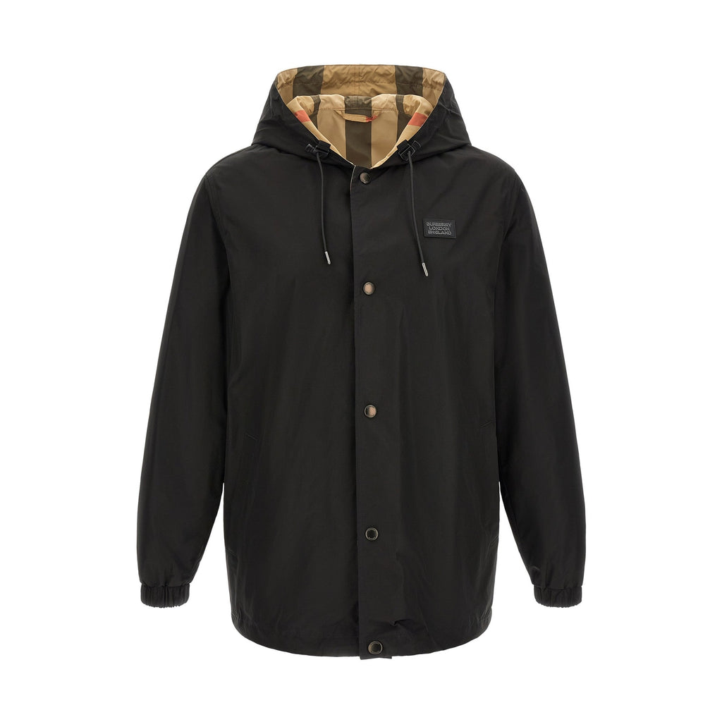 Black Polyester Coat