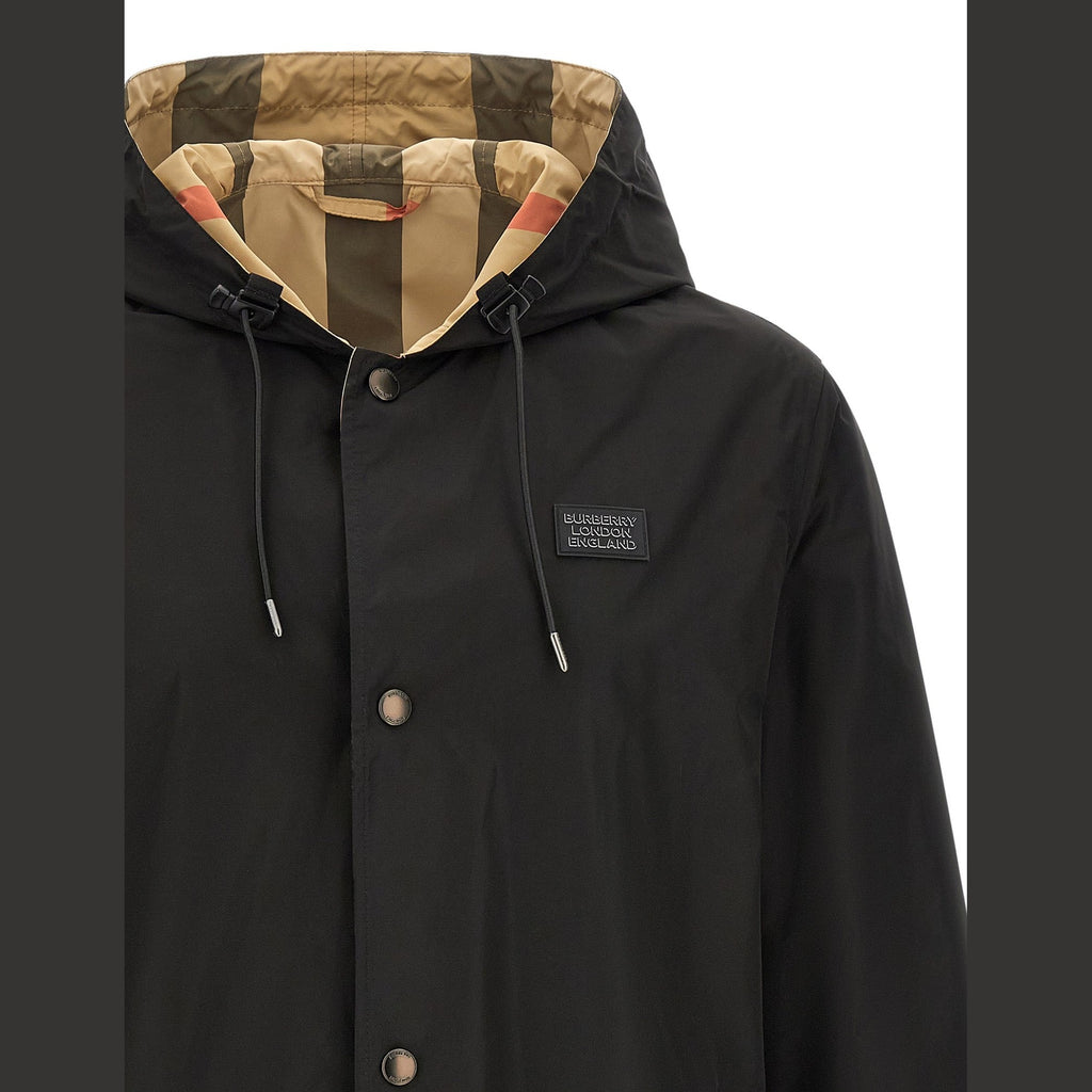 Black Polyester Coat