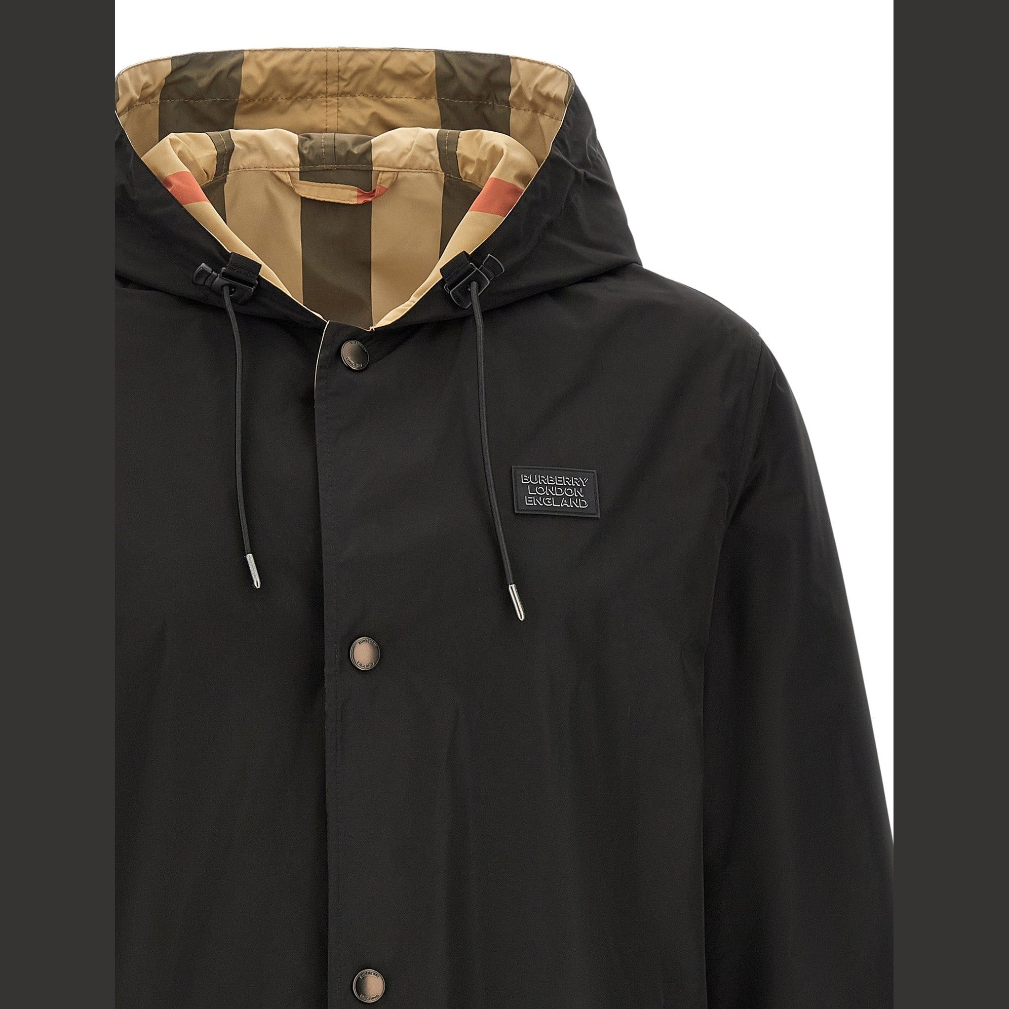 Black Polyester Coat