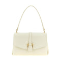 White Calfskin Shoulder Bag