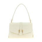White Calfskin Shoulder Bag
