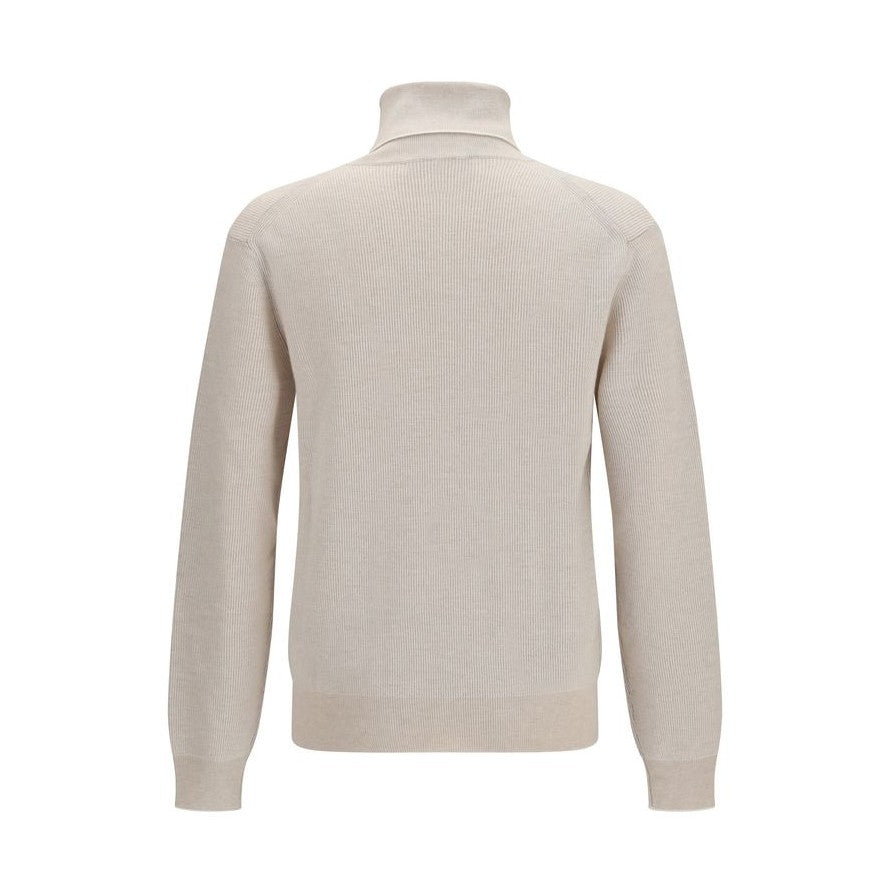Beige Cashmere Turtleneck