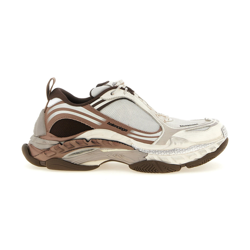 White Polyethylene Athletic Sneakers