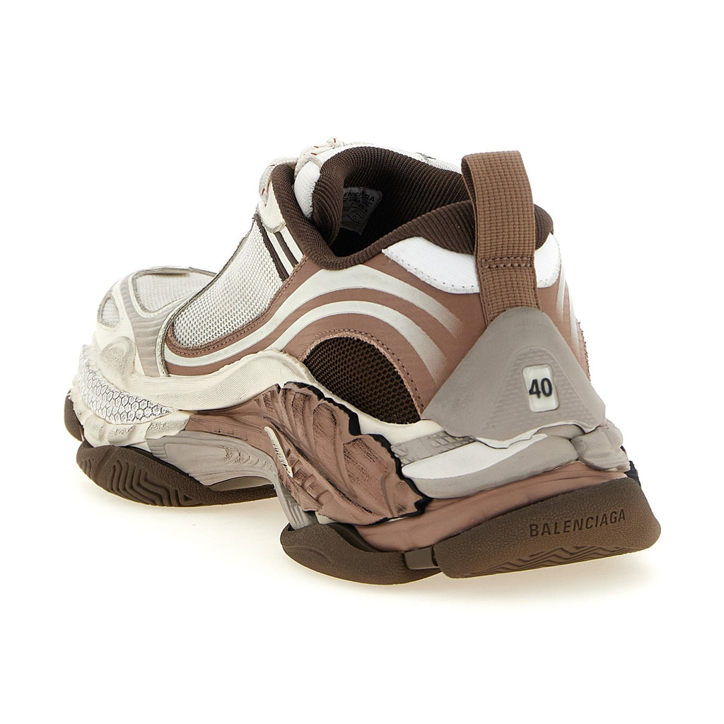 White Polyethylene Athletic Sneakers