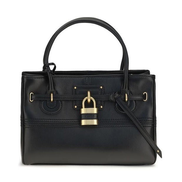 Black Buffalo Leather Shoulder Bag