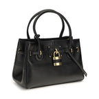 Black Buffalo Leather Shoulder Bag