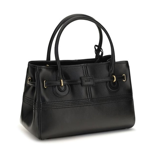 Black Buffalo Leather Shoulder Bag
