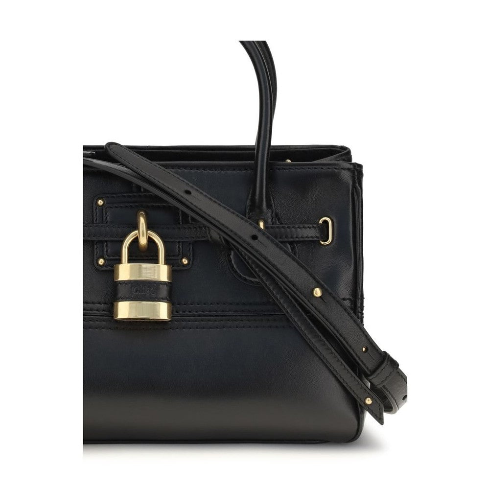 Black Buffalo Leather Shoulder Bag