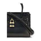 Black Buffalo Leather Shoulder Bag
