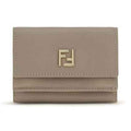 Beige Calf Leather Bos Taurus Wallet