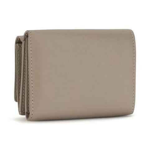 Beige Calf Leather Bos Taurus Wallet