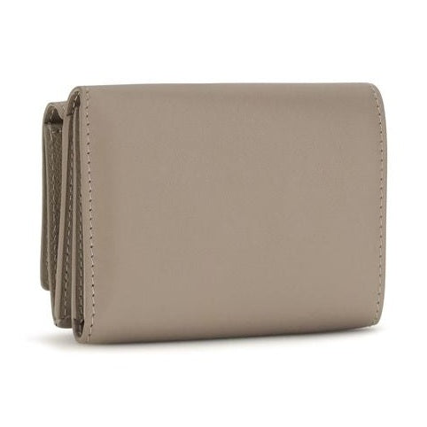 Beige Calf Leather Bos Taurus Wallet
