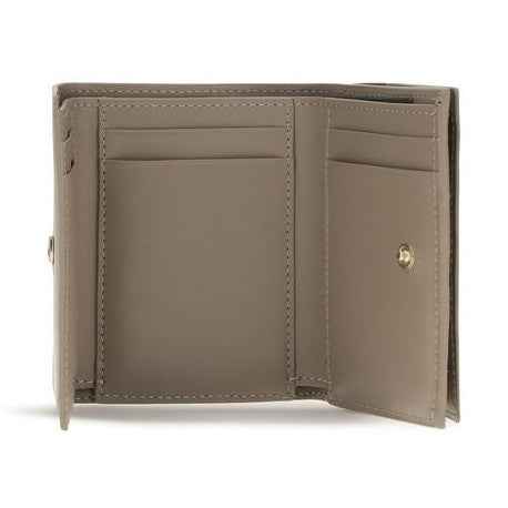 Beige Calf Leather Bos Taurus Wallet