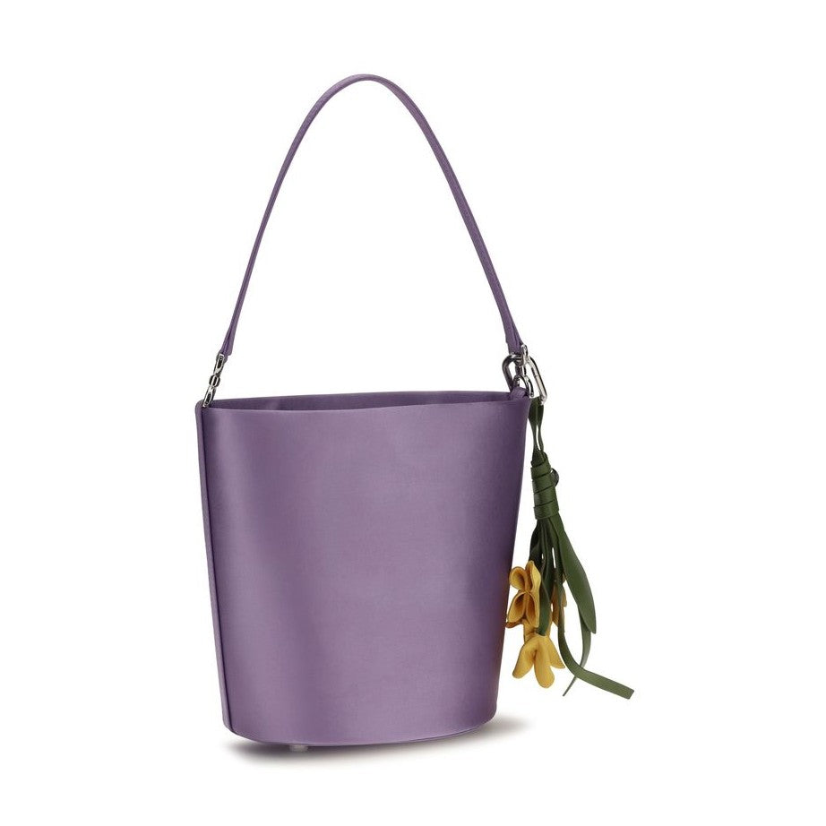 Purple Polyester Backet Bag