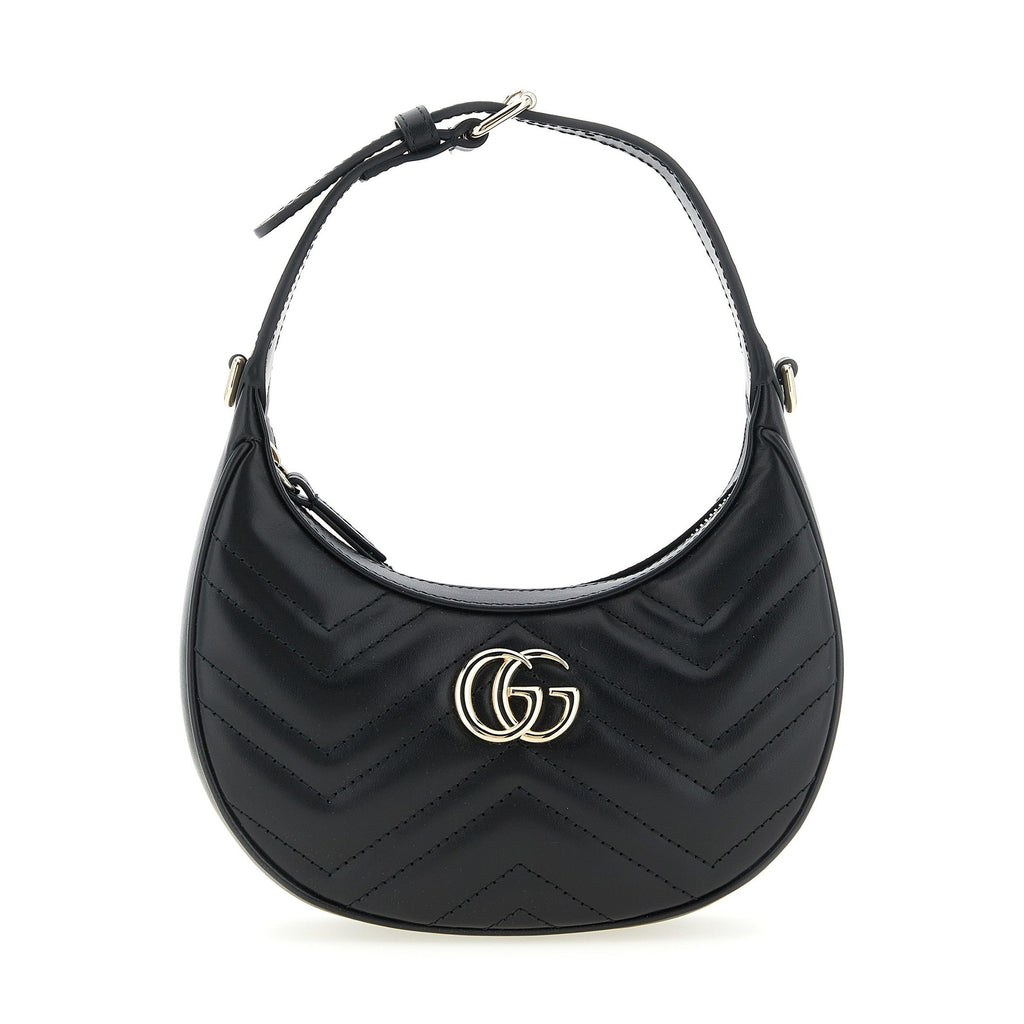 Black Calfskin Shoulder Bag