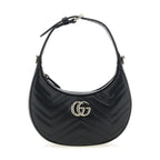 Black Calfskin Shoulder Bag