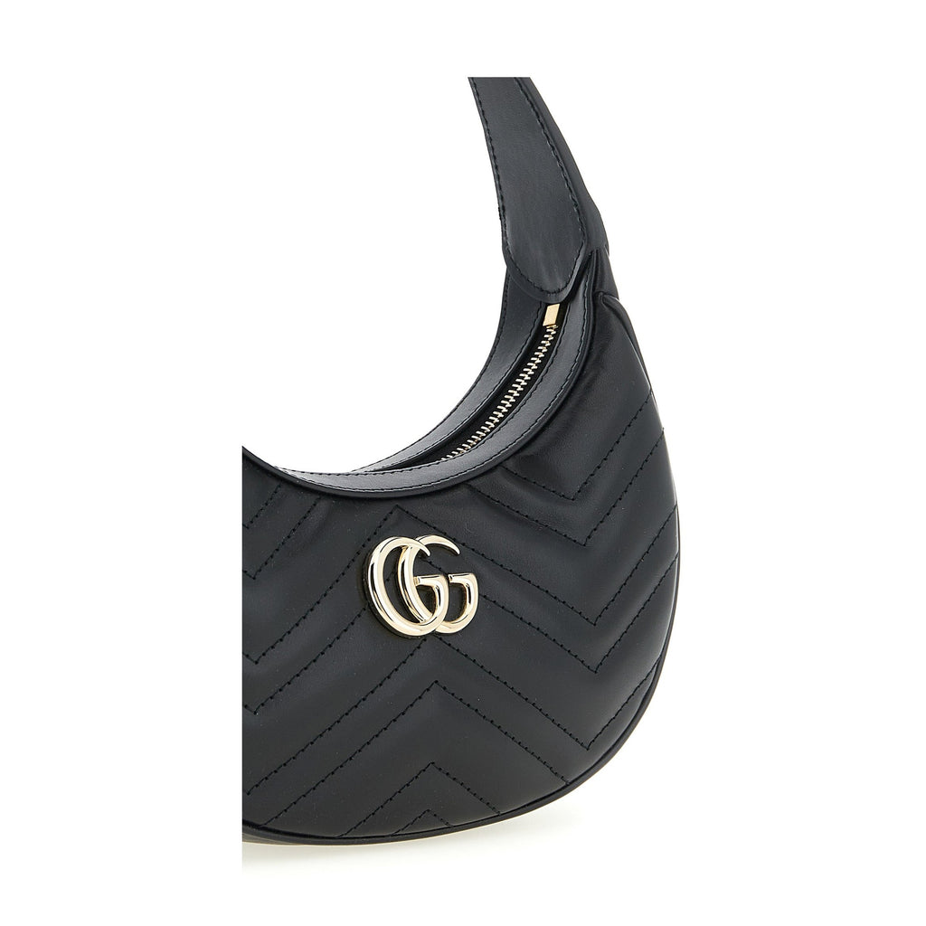 Black Calfskin Shoulder Bag