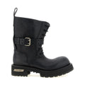 Black Calfskin Ankle Boots