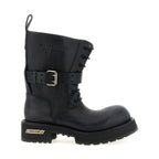Black Calfskin Ankle Boots