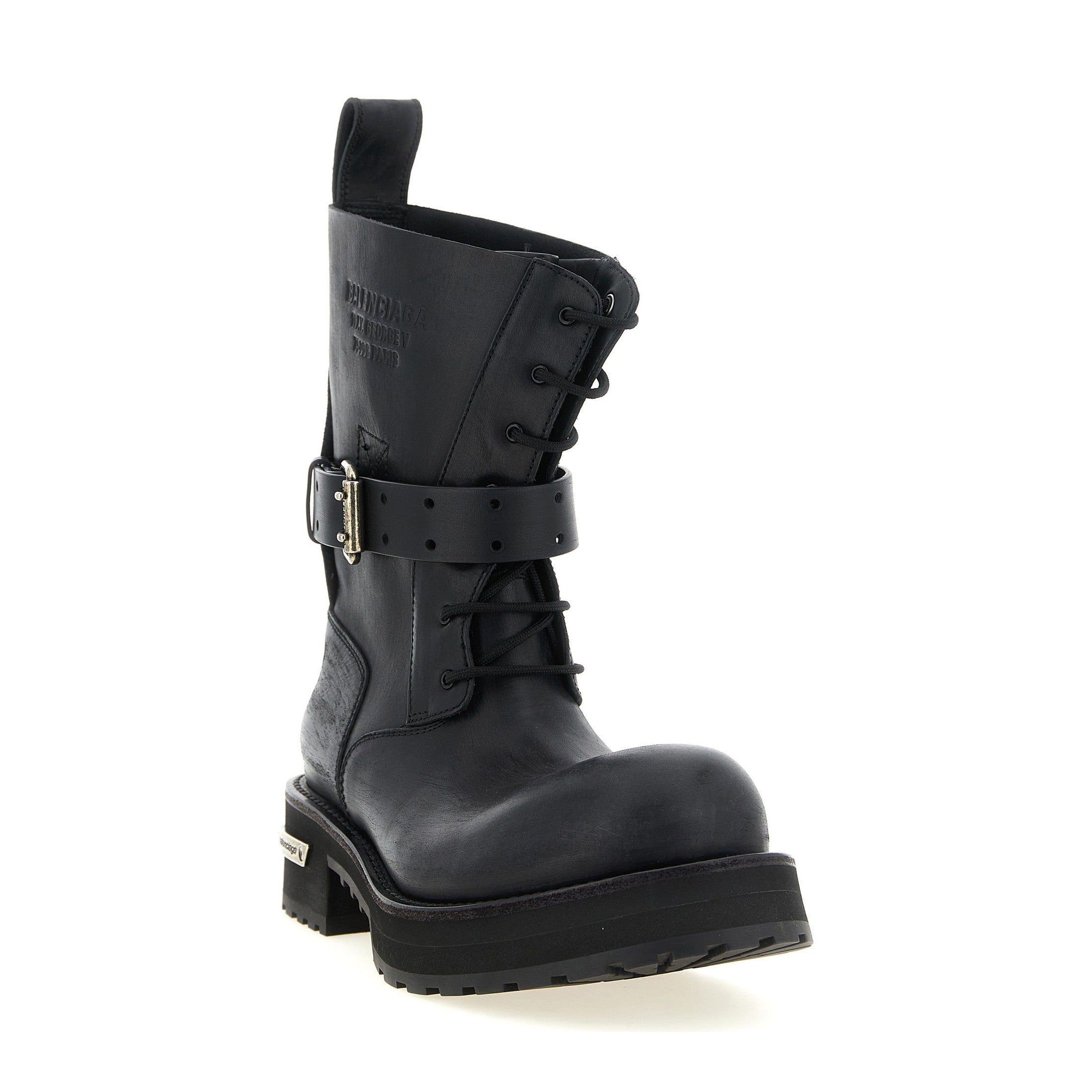 Black Calfskin Ankle Boots
